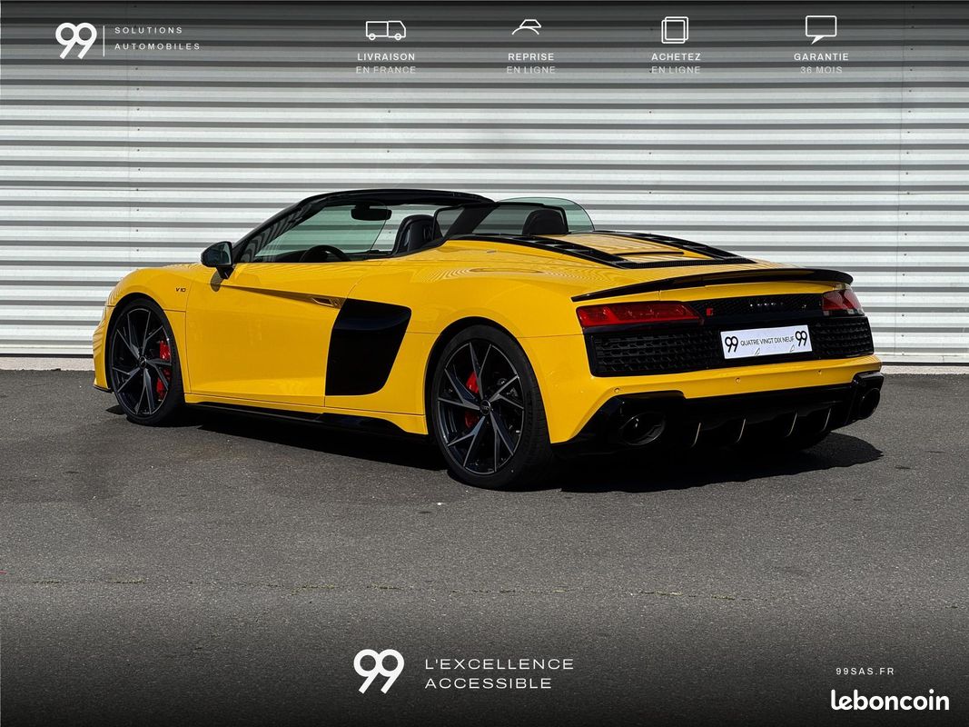 AUDI R8 Spyder V10 620ch Performance malus payé Miltek Carbon Full LOA 1521e/ MOIS LIVRAISON REPRISE (image 7)