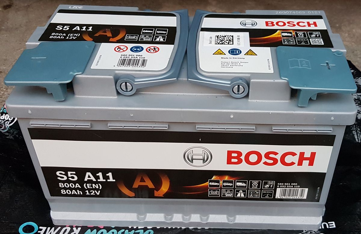 Batterie BOSCH S5 A11 12V 80Ah 800A AGM Start & Stop tout neuf - Équipement  auto