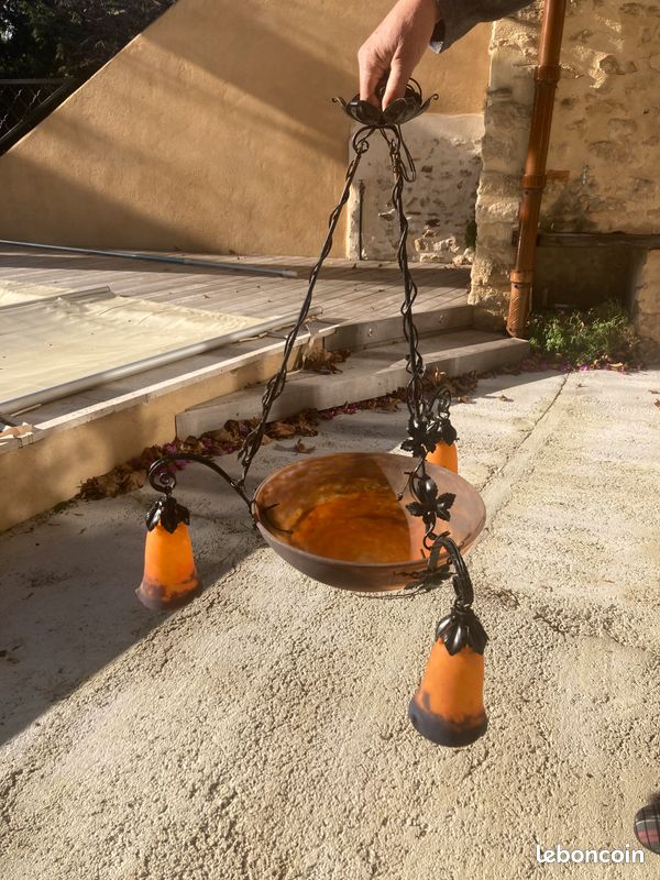 Lustre Muller Frère Art Déco (image 1)
