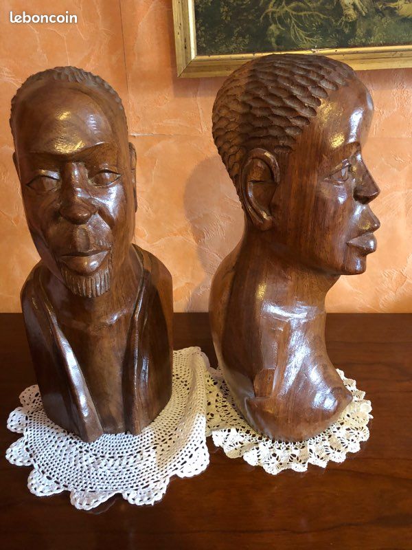 Paire de têtes africaines (image 2)