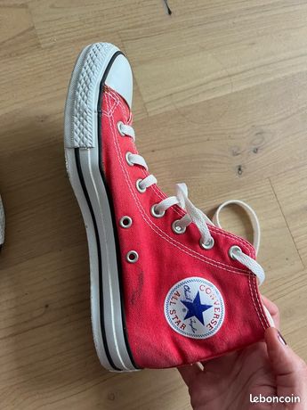 Converse haute rouge Chaussures