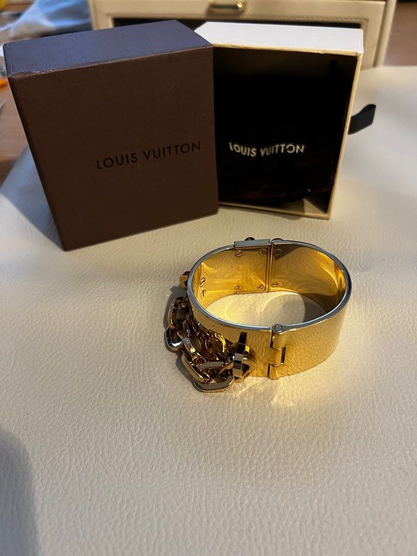 Louis Vuitton Cuff Bracelets - 7 For Sale at 1stDibs  louis vuitton  nanogram bracelet, louis vuitton bracelet women, lv kada