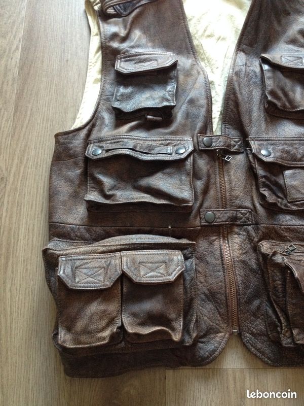 Gilet Cuir Homme style Western (image 5)