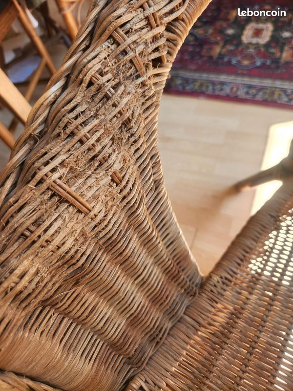 Fauteuil en osier (image 3)