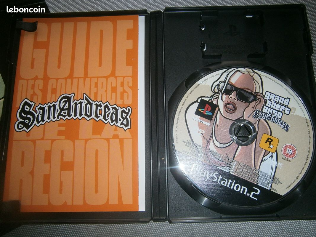 DVD PlayStation 2 * RARE * Grand Thetft Auto * SanAndreas (image 8)