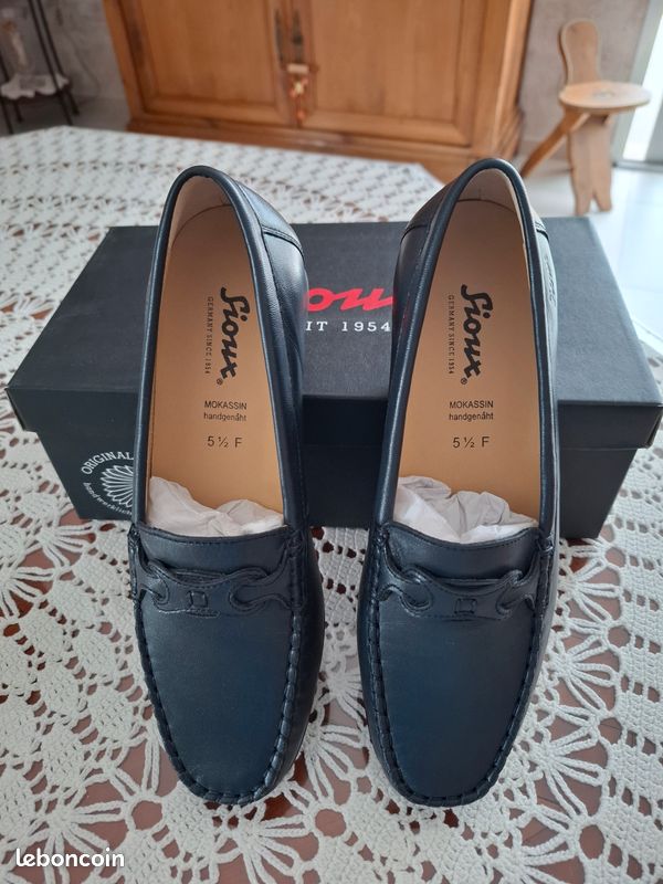 SIOUX chaussures 5 1/2 COLINA marine (image 1)