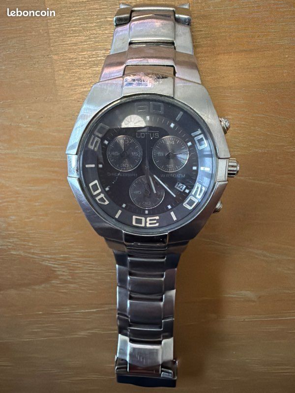 Montre Lotus Chronograph Homme Acier – Étanche 100 m (image 1)