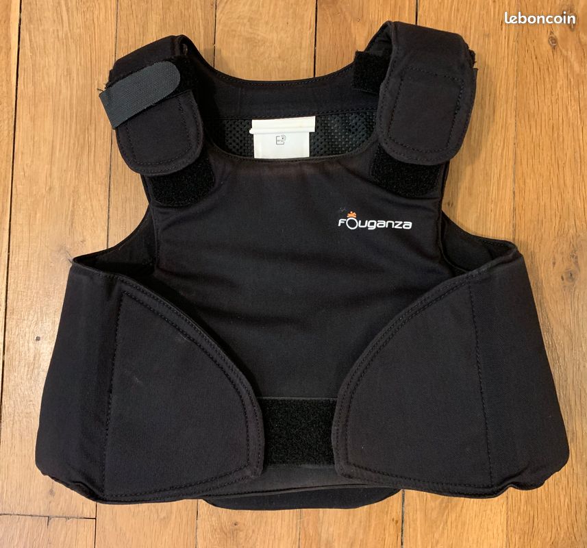 Doudoune équitation sans manches zip rose doré Femme - 500 noire