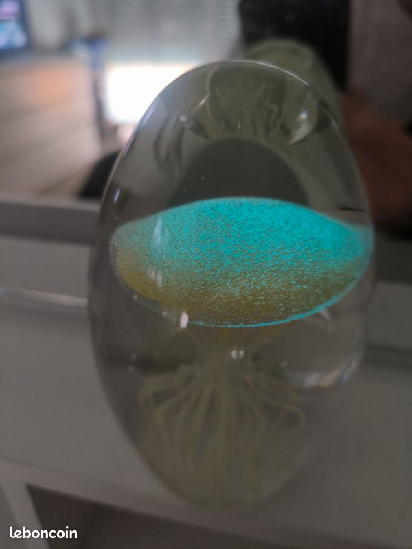 Figurines En Verre Soufflé à La Main - Vagues De L'océan - Presse-papier - Boule En Verre