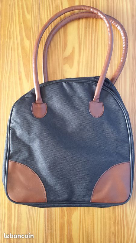 Sac cabas noir en polyester (image 2)