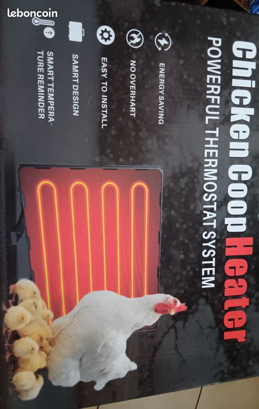 Chauffage Pour Poulailler Panneau Chauffant Poulailler 140W - Économique Et Sûr - Thermostat Réglable - Pour Poussins Et Volailles Lampe Chauffage
