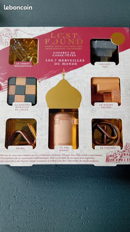 Coffret de casse tête lost and found 7 merveilles du monde inspiré de civilisations anciennes (image 1)