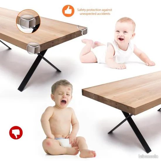 Protections des coins de table pour bébé marque Safety 1st (image 3)