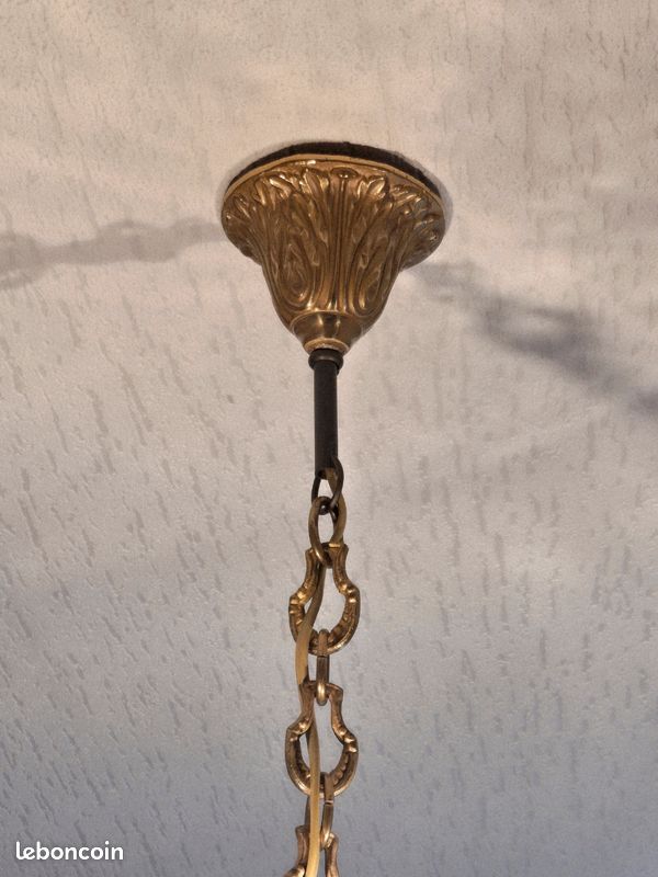 Lustre ancien avec pampilles (image 4)