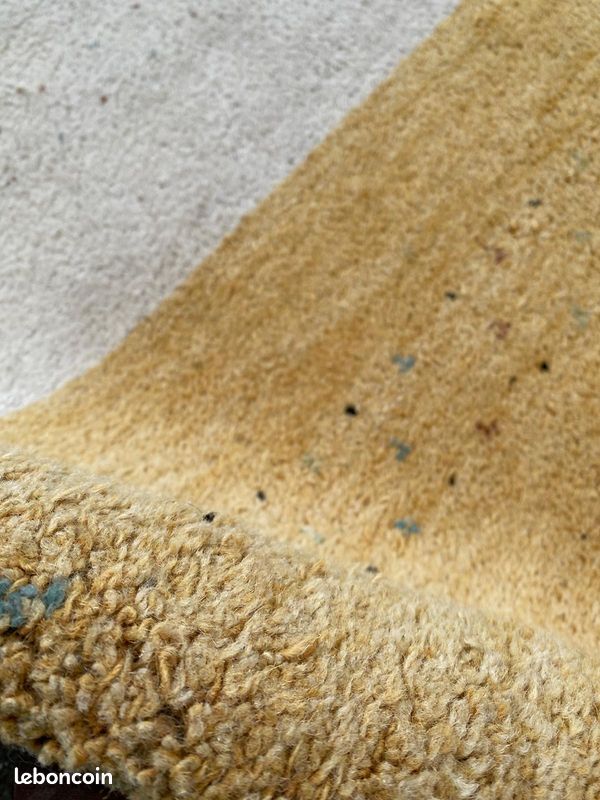 Tapis persan Gabbeh artisanal fait main en laine Inde 200x300cm (image 3)