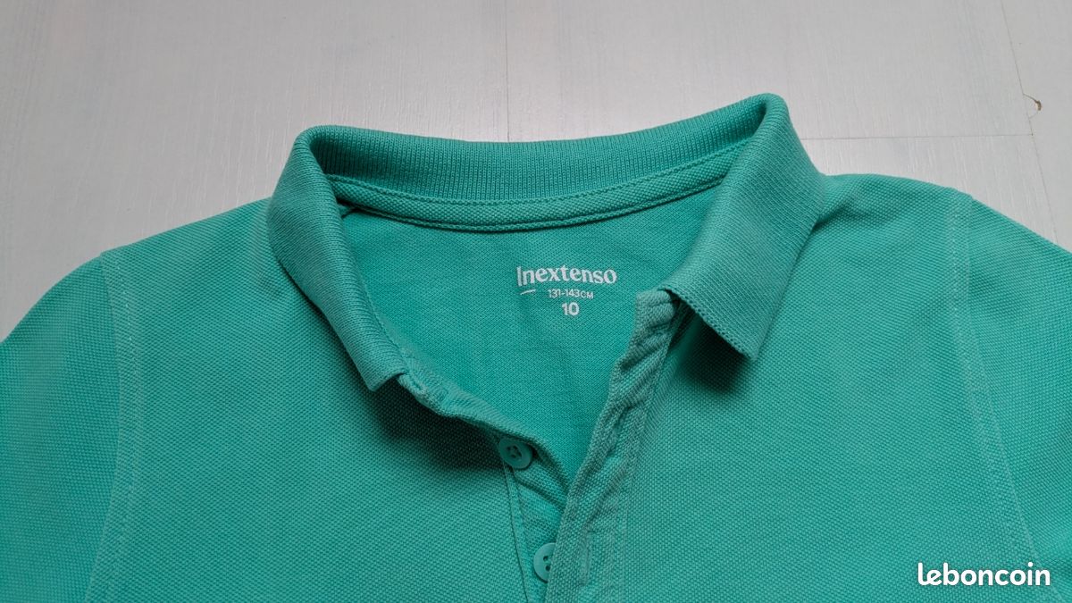 T-shirt polo garçon 10 ans neuf (LN44) (image 3)