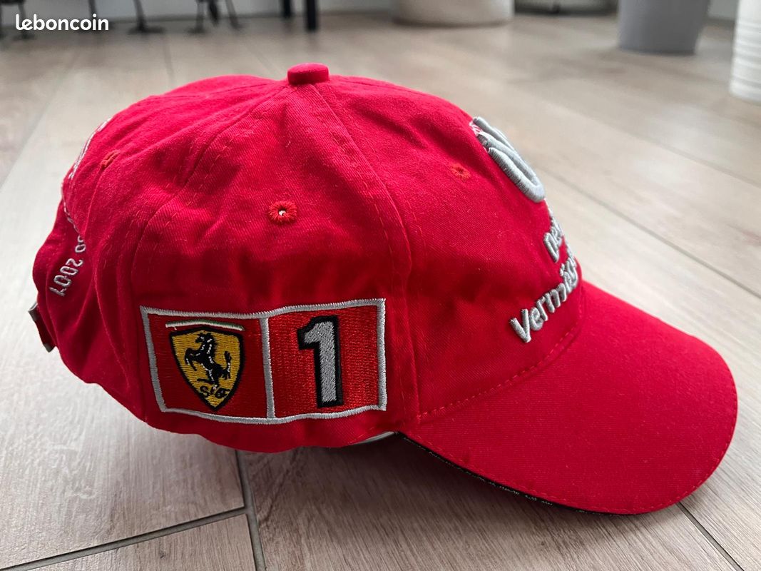 CASQUETTE FERRARI SIGNÉE Michael Schumacher avec certificat d'authenticité. Autographe F1 Motor Racing. EUR 252,36 - FR