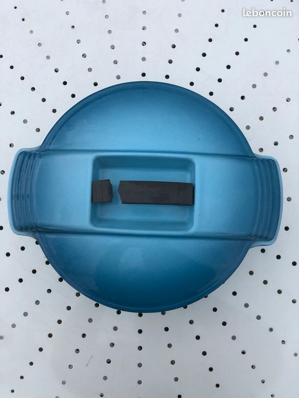 Cocotte Le Creuset Vintage - Fonte Émaillée Bleue - Style Caquelon - Induction