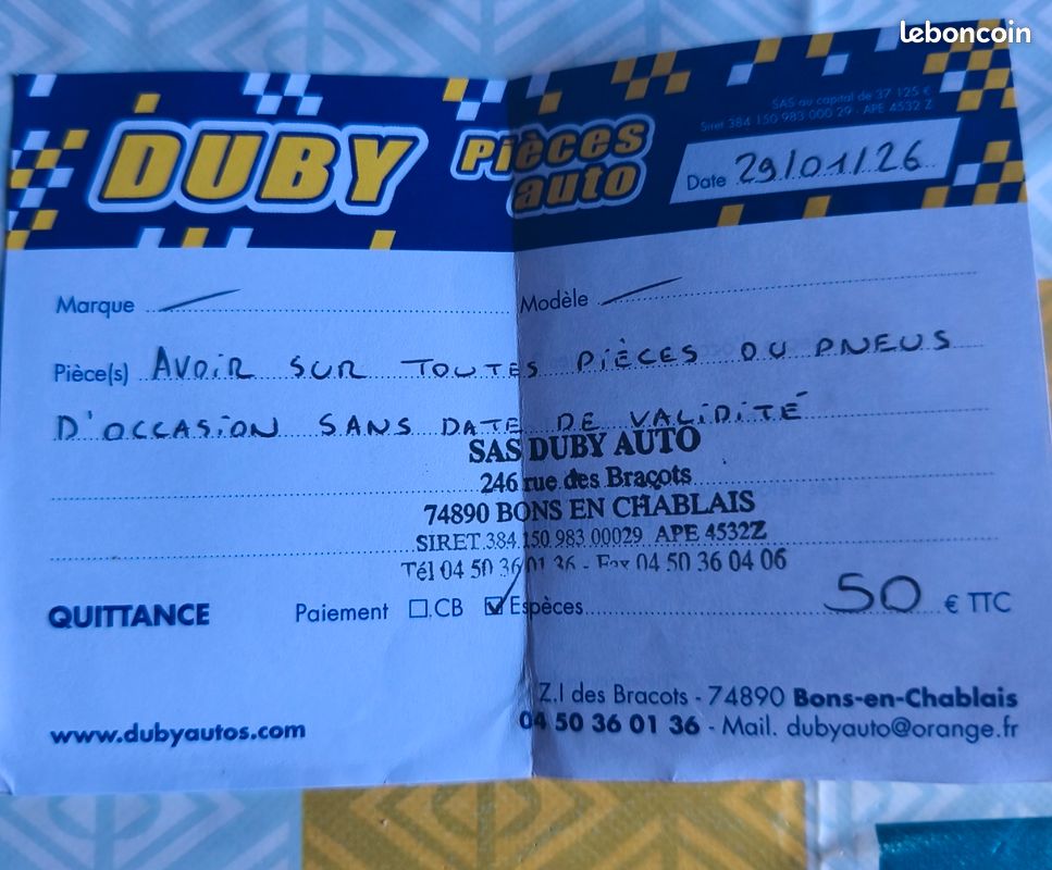 50 piece automobile Casse Auto Duby à Bons en Chablais (image 1)