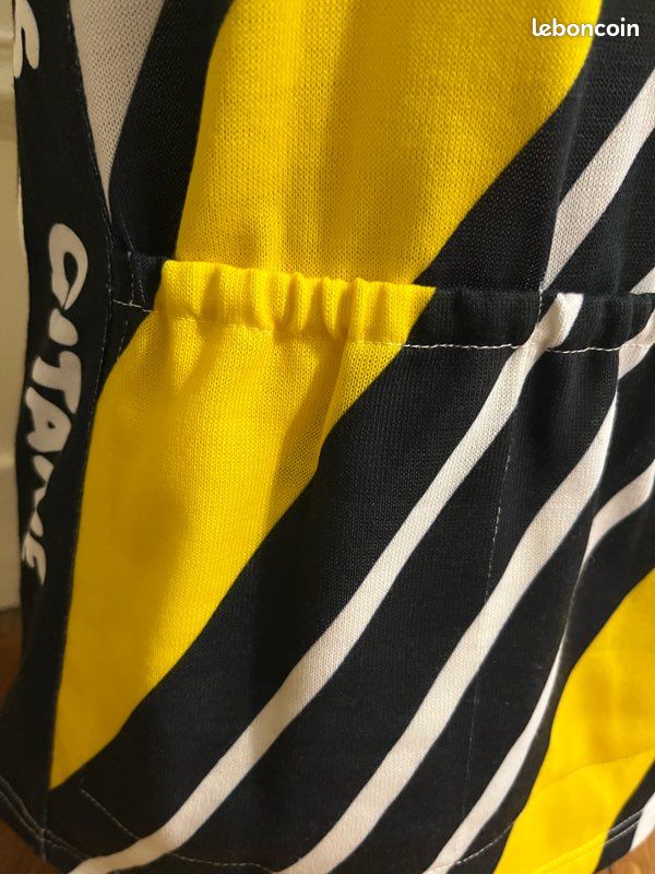 Maillot Cycliste Réplique Renault Elf Gitane - Hinault LeMond Orange 1981 - Taille L