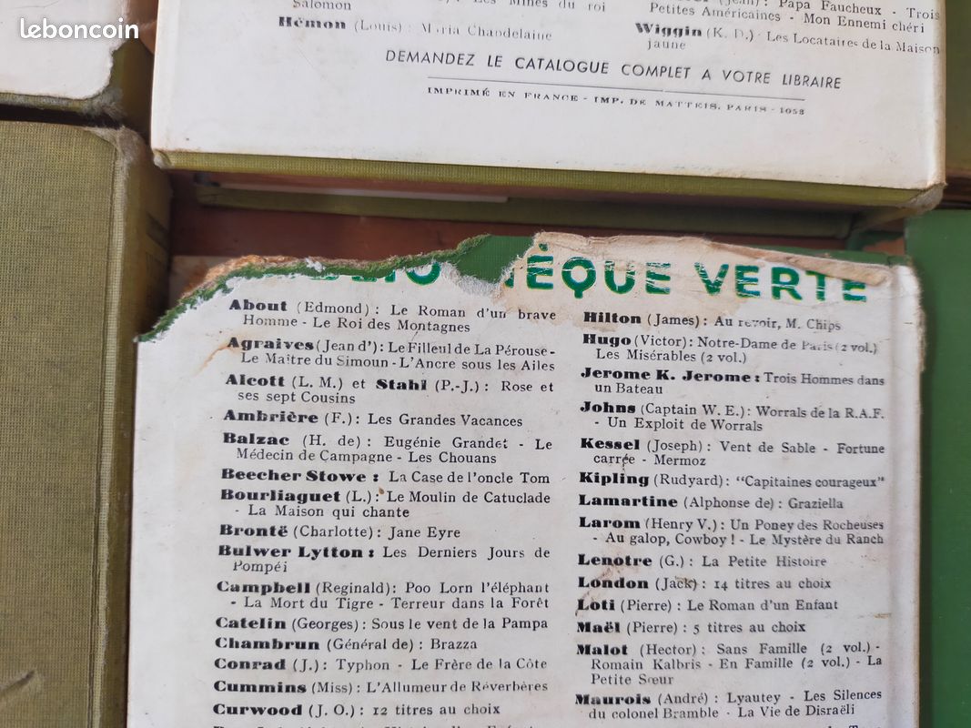 Lot de 9 livres anciens bibliothèque verte (image 2)