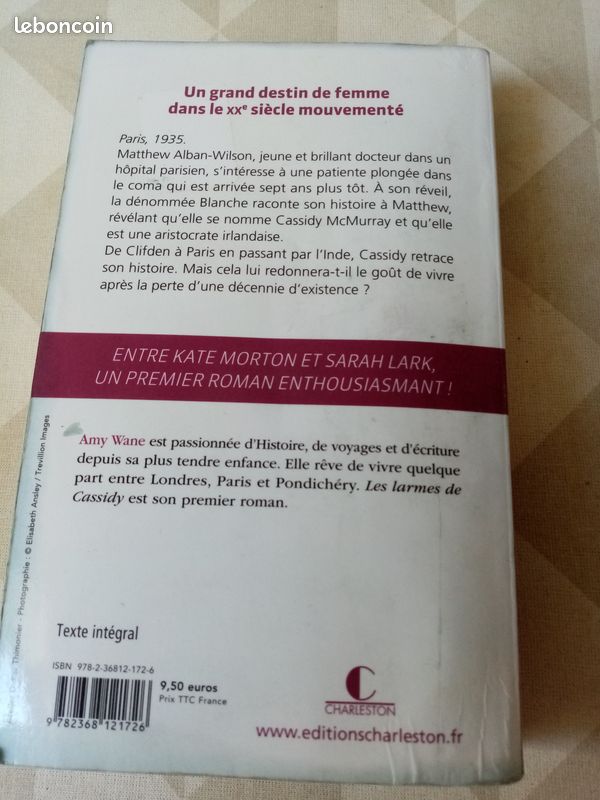 Livre les larmes de cassidy (image 1)