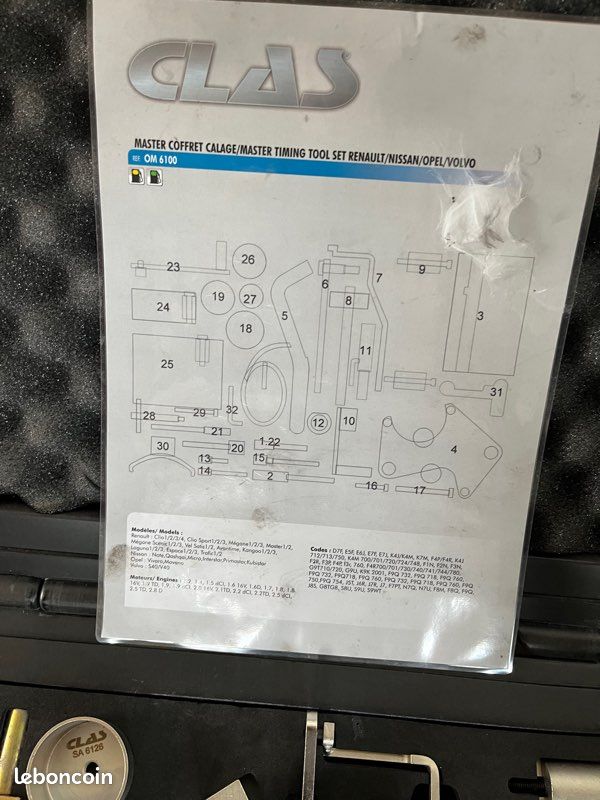 Coffret de calage distribution Renault Opel Nissan