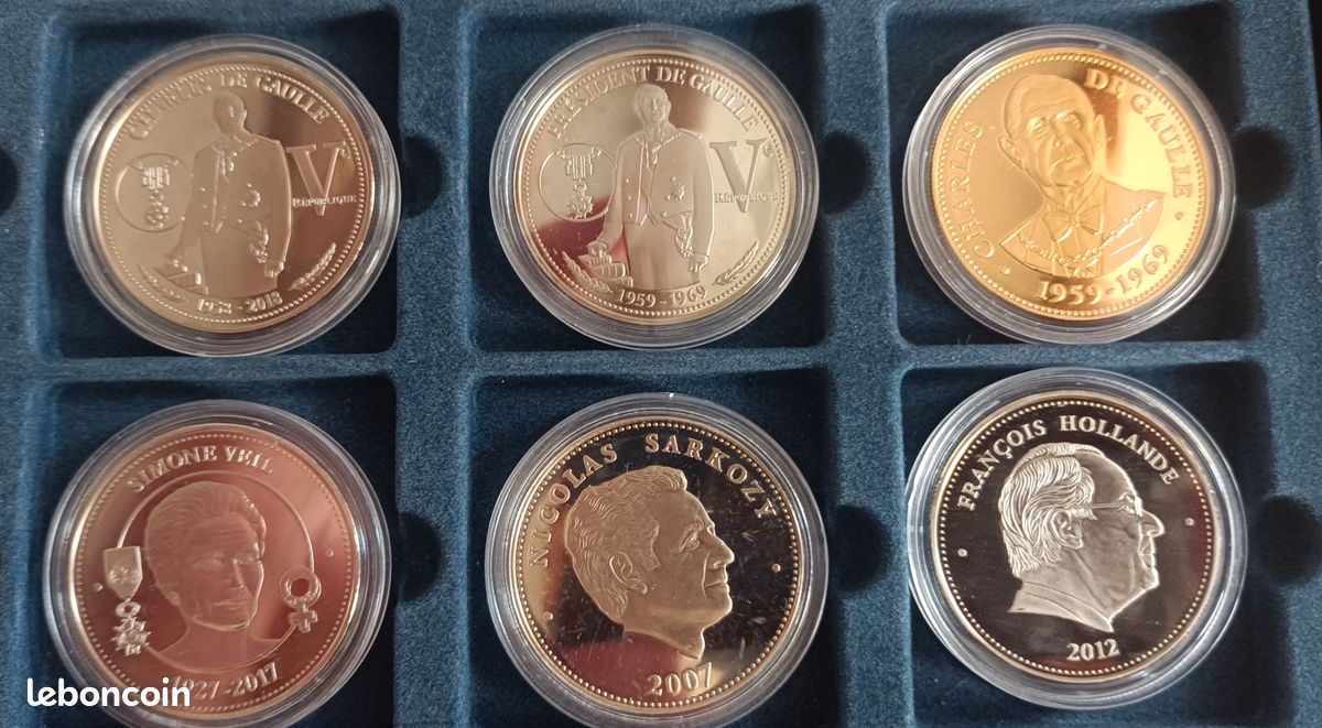 Coffret de 24 médailles neuves République Française valeur du neuf 524 euros (image 6)
