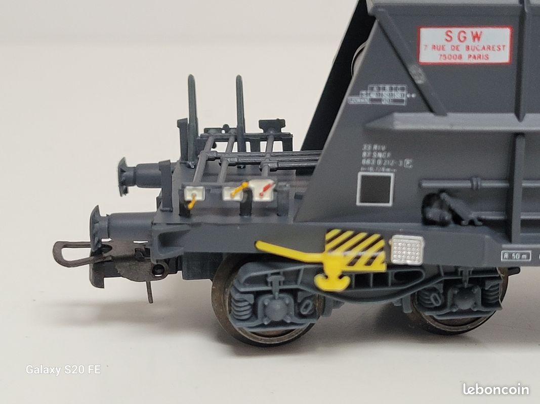 Train wagon N° 5721 Wagon trémie à bogies de SC RC Electrotren Horansport de houille (image 13)