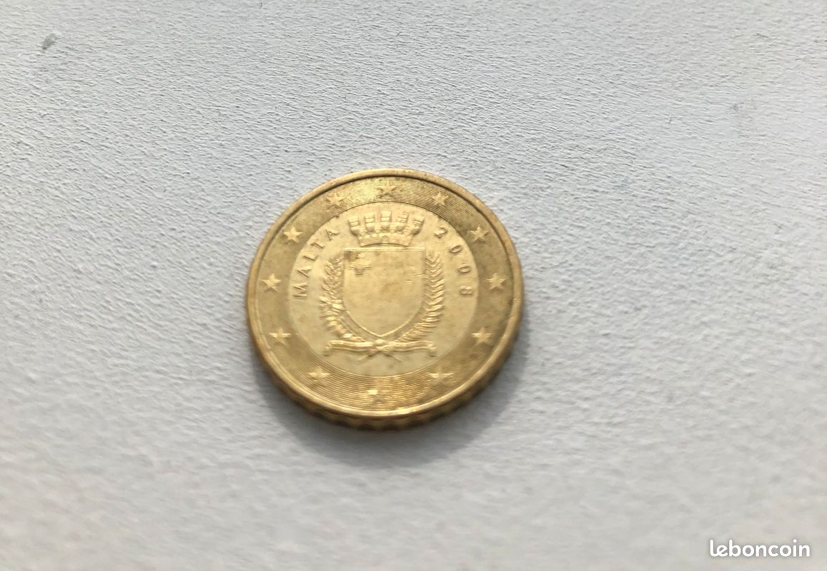 Pièce 10 centimes malte 2008 (image 2)