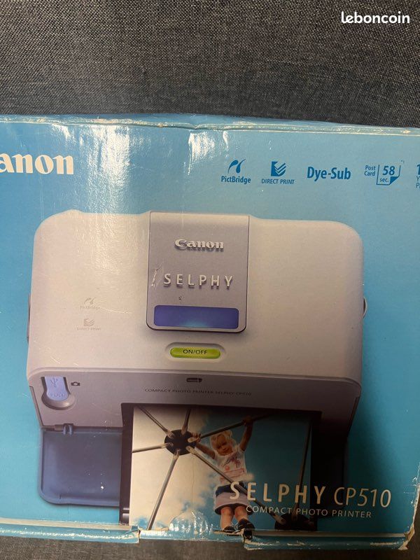 Canon selphy CP510 compact photo printer (image 1)