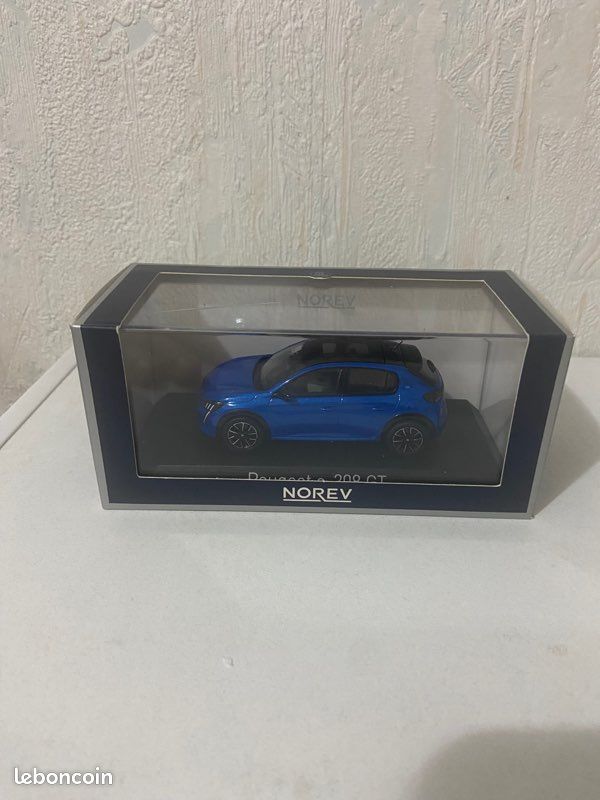 Peugeot 208 GT 2024, Bleu Métallique, NOREV 1:43