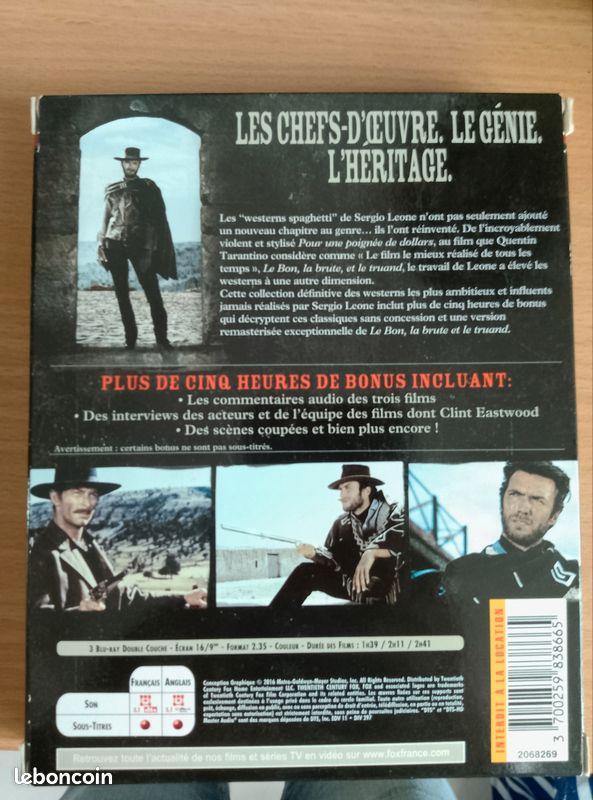 Coffret blu-ray la trilogie du dollar (image 2)