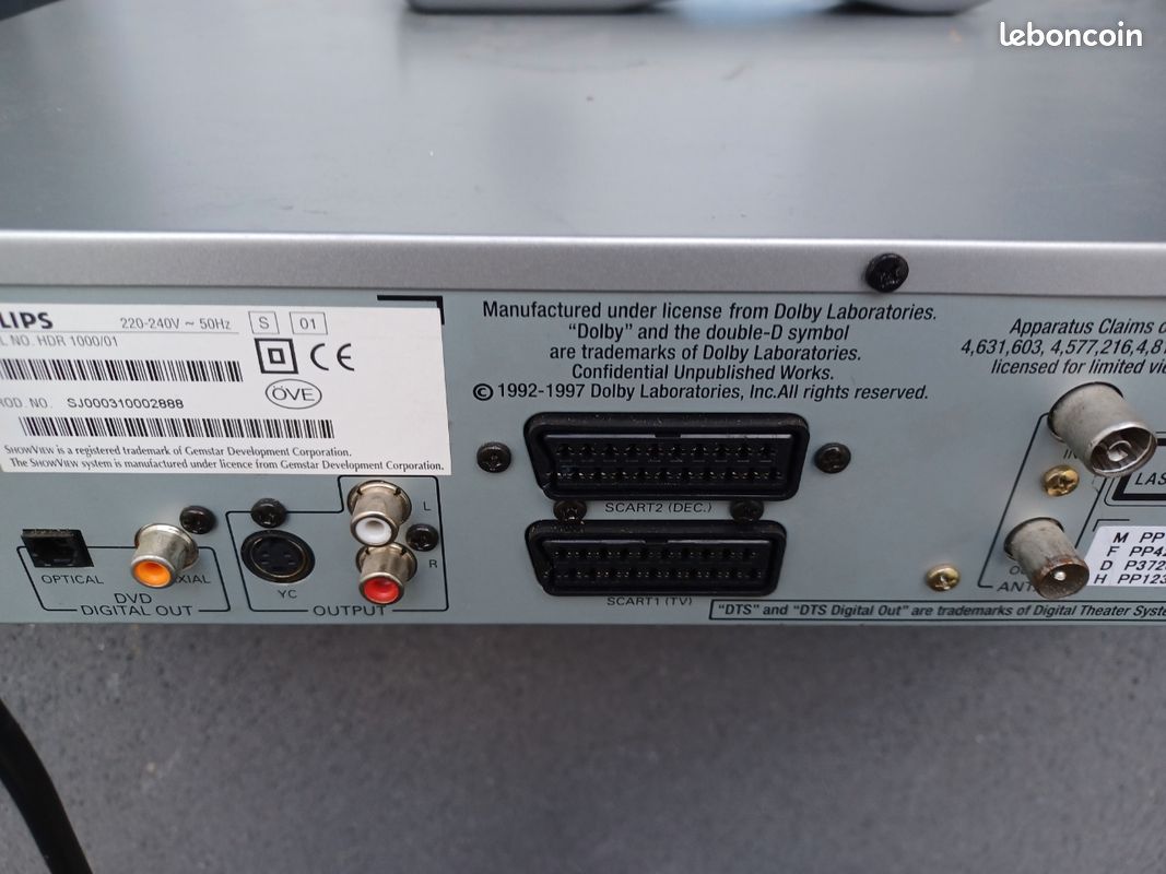 Lecteur enregistreur philips hdr 1000 (image 7)