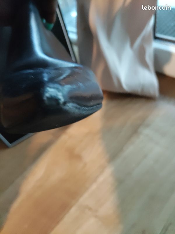 Bottes en cuire noires cesare paciotti (image 9)