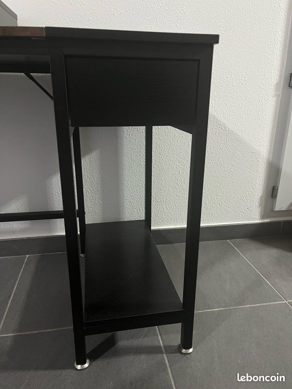 Bureau moderne avec tiroir + support écran (ensemble) (image 4)