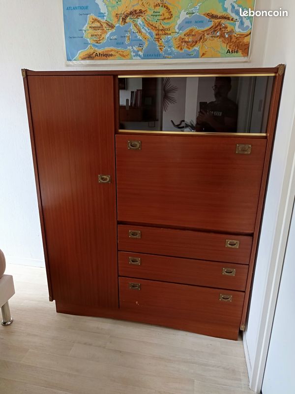 Armoire secrétaire années 50 (image 2)