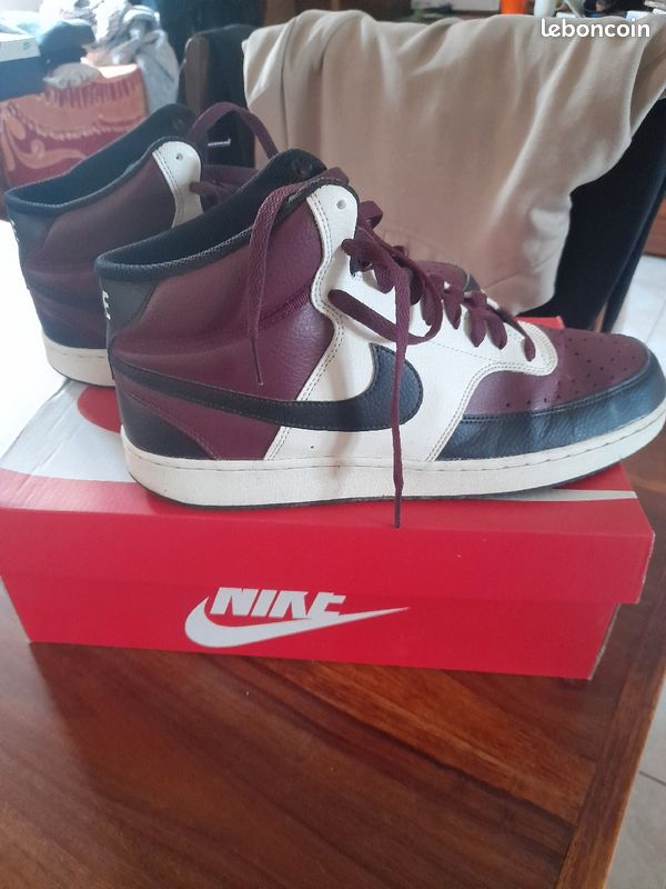 Basket Nike Homme Taille 45 bordeaux style Jordan Chaussures
