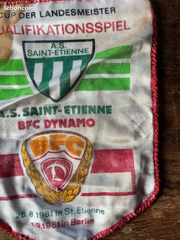 Fanion Om Fanion ASSE Saint-Etienne Vintage - Années 50 Saint Etienne