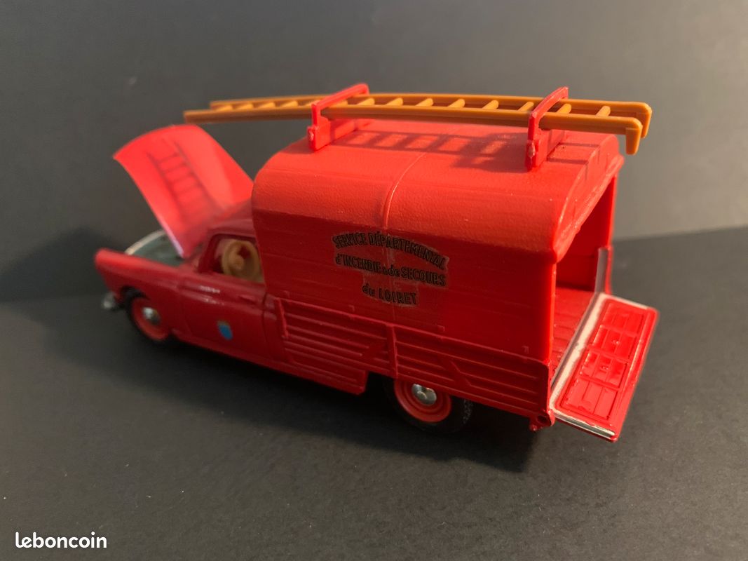 Eligor 1/43 1162 - Peugeot 404 Camionnette Pompiers Du Loiret - Rouge - Occasion