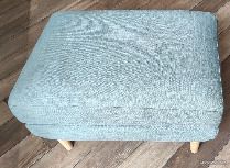 Trois fauteuils pouf-style suédois- bleu anthracite (image 3)