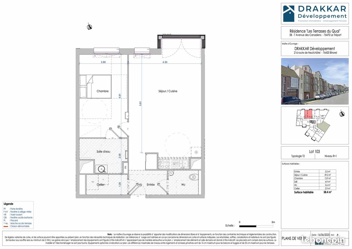 Appartement 2 pièces 58 m² · au Tréport · 58 m² · 240 000 €