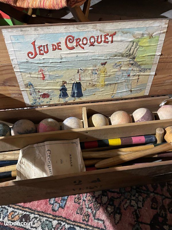 Ensemble de croquet en bois pour 4 joueurs - QQMORA - YHT30019 - Bois