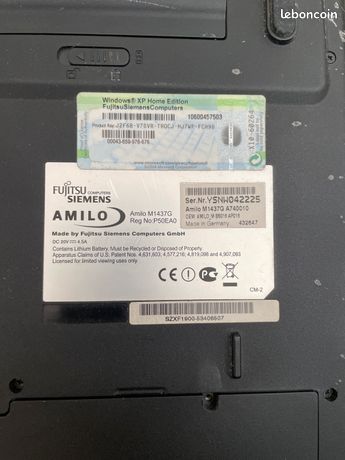 Fujitsu Amilo Pi 3525 15.4  Ordinateur Portable Écran