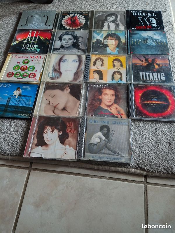 CD Jean Jacques Goldman, Patrick Bruel, Francis Cabrel,Céline Dion, Lara Fabian,Mylène farmer (image 3)