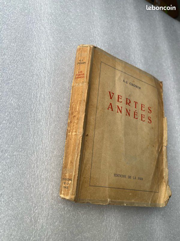 A.J. Cronin, Les Vertes Années, édition 1945 rare (image 2)