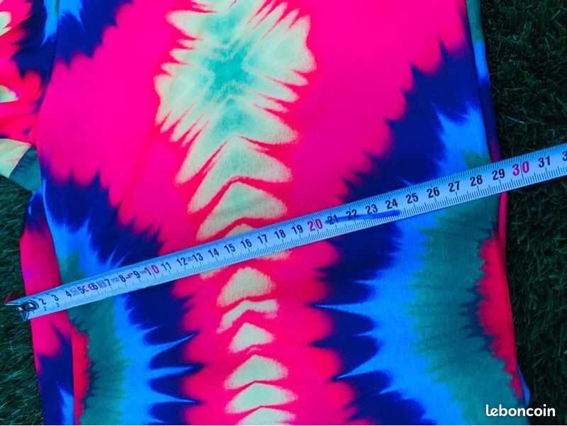 Veste de costume déguisement tie-dye années 70. Hippie - Taille L (image 11)