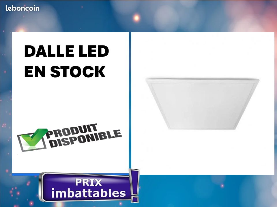 Panneau LED 60x60cm Adapté aux Bureaux (image 1)