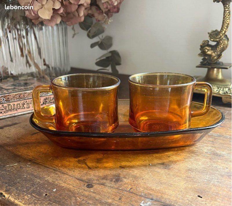 Rare tasses Duralex ondine neuves - Arts de la table