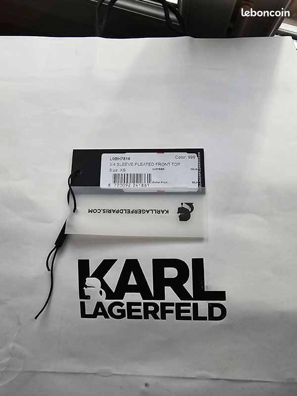 Chemisier 3/4 Lagerfeld XS mais taille M/L (image 3)